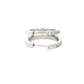 Round Brilliant Cut Diamond Set Hoop Earrings 14mm - 0.30cts