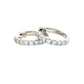 Round Brilliant Cut Diamond Set Hoop Earrings 14mm - 0.50cts
