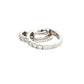 Round Brilliant Cut Diamond Set Hoop Earrings 14mm - 0.50cts