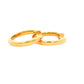 Round Brilliant Cut Diamond Set Hoop Earrings 14mm - 0.30cts