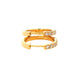 Round Brilliant Cut Diamond Set Hoop Earrings 14mm - 0.30cts
