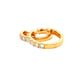 Round Brilliant Cut Diamond set Hoop Earrings 14mm - 0.50cts