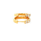Round Brilliant Cut Diamond set Hoop Earrings 14mm - 0.50cts