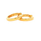 Round Brilliant Cut Diamond set Hoop Earrings 14mm - 0.50cts