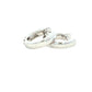 Round Brilliant cut diamond hoop earrings 12mm - 0.60cts