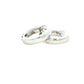Round Brilliant cut diamond set hoop earrings 12mm - 0.60cts Gardiner Brothers
