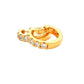 Round Brilliant cut diamond set hoop earrings 14mm - 0.75cts