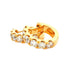 Round Brilliant cut diamond set hoop earrings 14mm - 1.15cts