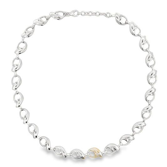Silver Fancy Link Necklet