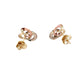 3 Colour Linked Rings Earrings