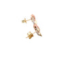 3 Colour Linked Rings Earrings