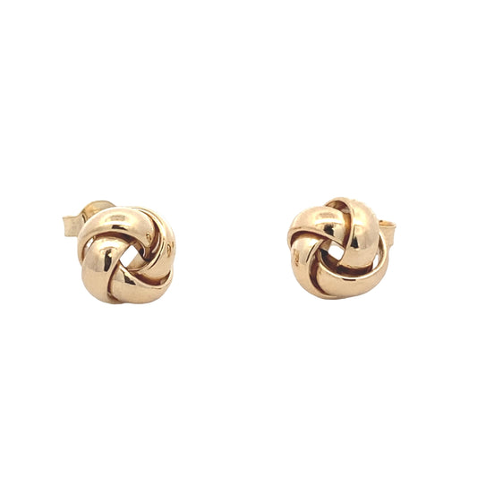 Yellow Gold 4 Strand Knot Earrings