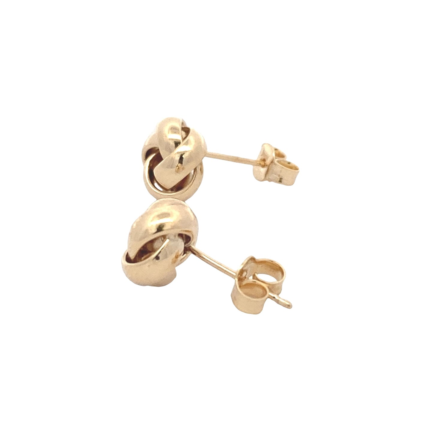 Yellow Gold 4 Strand Knot Earrings