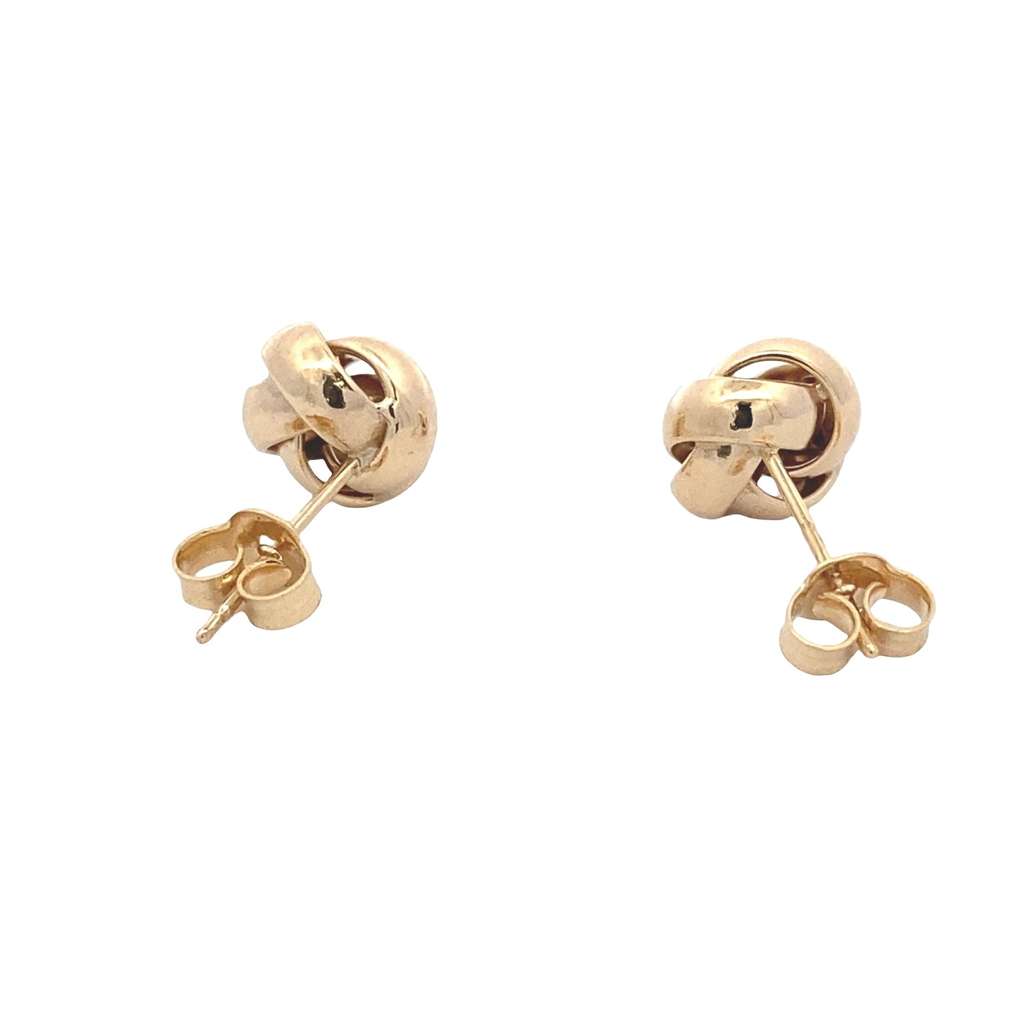 Yellow Gold 4 Strand Knot Earrings