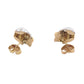 Yellow and White Gold 6 Strand Knot Earrings