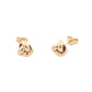 Yellow Gold 3 Strand Knot Earrings