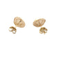 Yellow Gold Fresh Water Pearl Stud Earrings