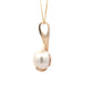 Yellow Gold Fancy Style Fresh Water Pearl Pendant