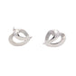 White Gold Fancy Heart Shaped Earrings
