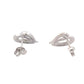 White Gold Fancy Heart Shaped Earrings