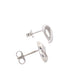 White Gold Fancy Heart Shaped Earrings