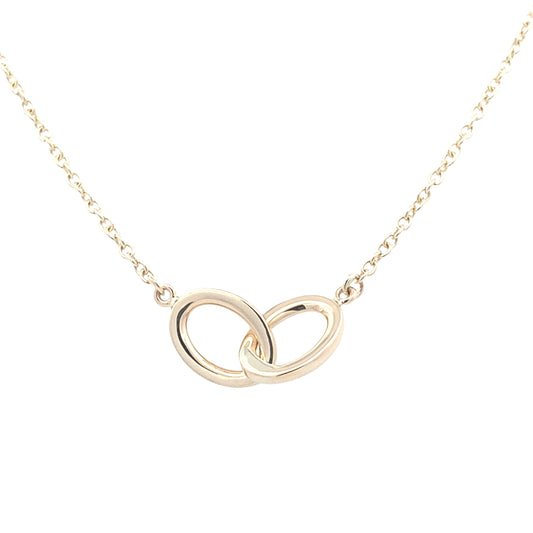Yellow Gold Double Ring Necklet
