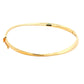 Yellow Gold 4mm Twisted Profile Bangle
