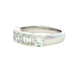Round Brilliant and Baguette Cut Diamond 9 Stone Ring - 1.12cts