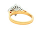 Round Brilliant cut 9 stone diamond cluster style ring - 1.15cts