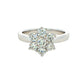 Platinum Round Brilliant Cut Diamond 7 Stone Cluster Ring - 1.00cts Gardiner Brothers