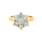 Yellow Gold Round Brilliant Cut 7 stone Diamond Cluster Ring - 1.54cts Gardiner Brothers