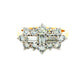 Emerald and Round Brilliant Cut Diamond Cluster Ring - 1.62cts Gardiner Brothers