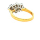 Yellow Gold Emerald and Round Brilliant Cut Diamond Cluster Ring - 1.62cts Gardiner Brothers