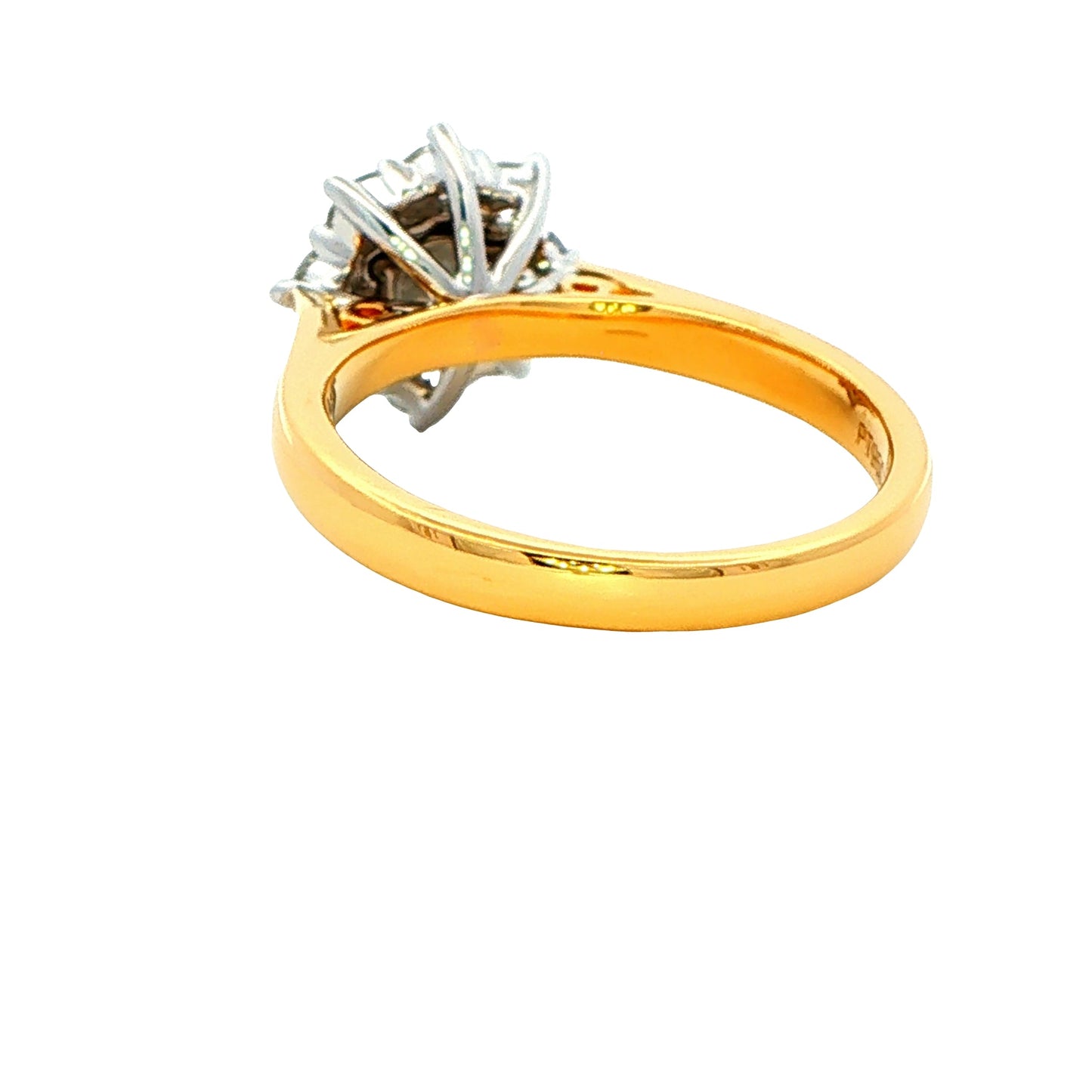 Yellow Gold Round Brilliant Cut 9 Stone Diamond Cluster Ring - 1.05cts Gardiner Brothers