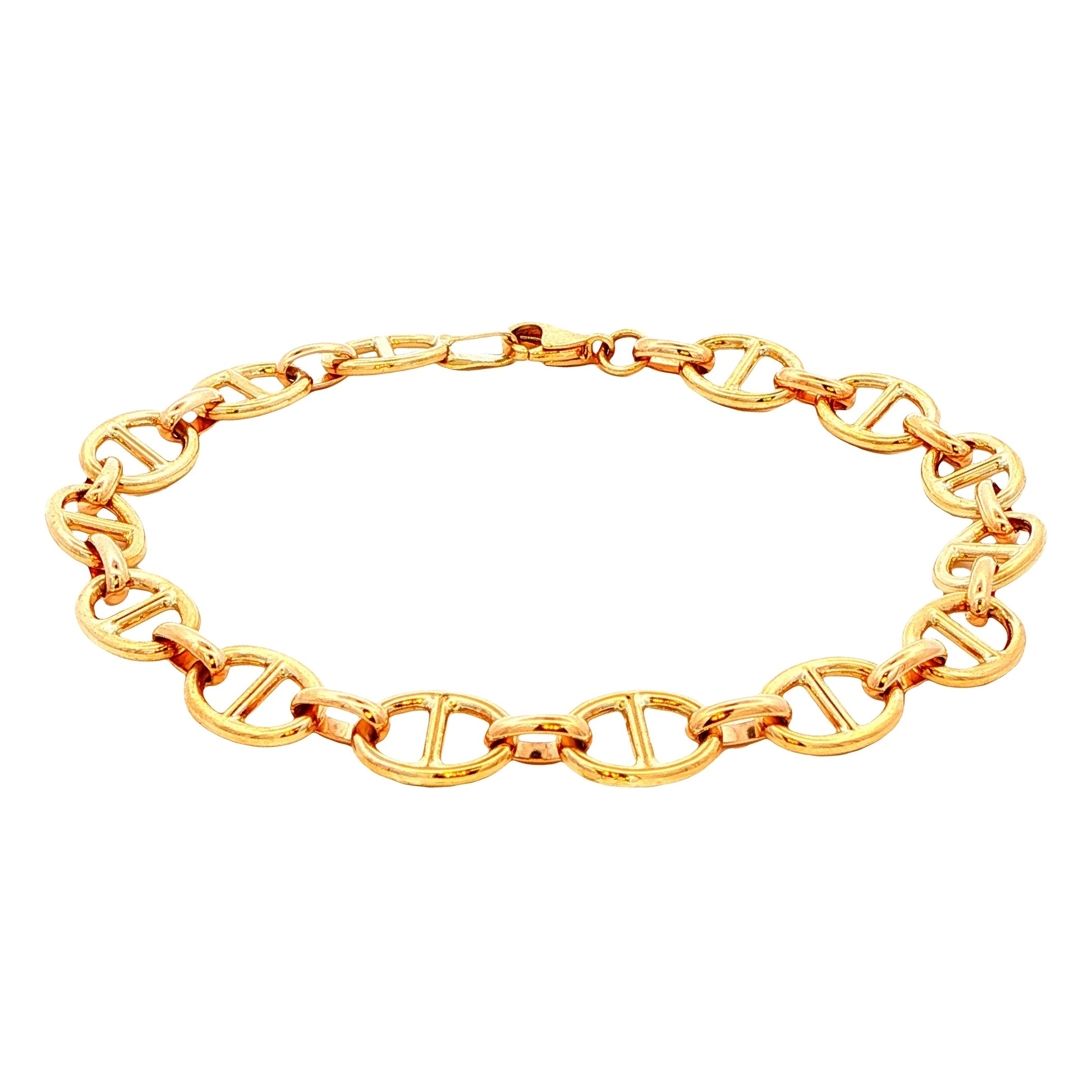Yellow Gold Marina Link Bracelet Gardiner Brothers