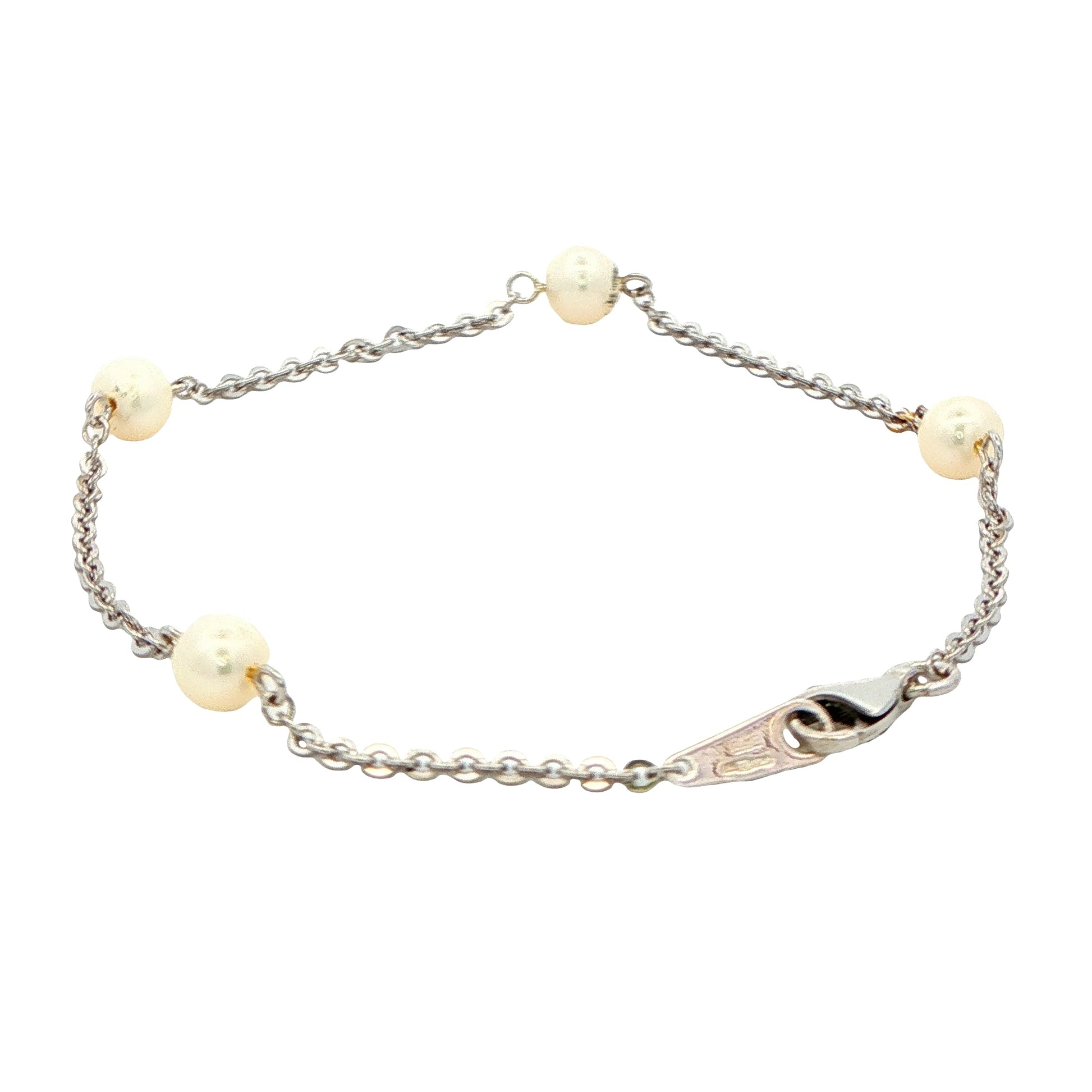 White Gold Pearl Bracelet Gardiner Brothers