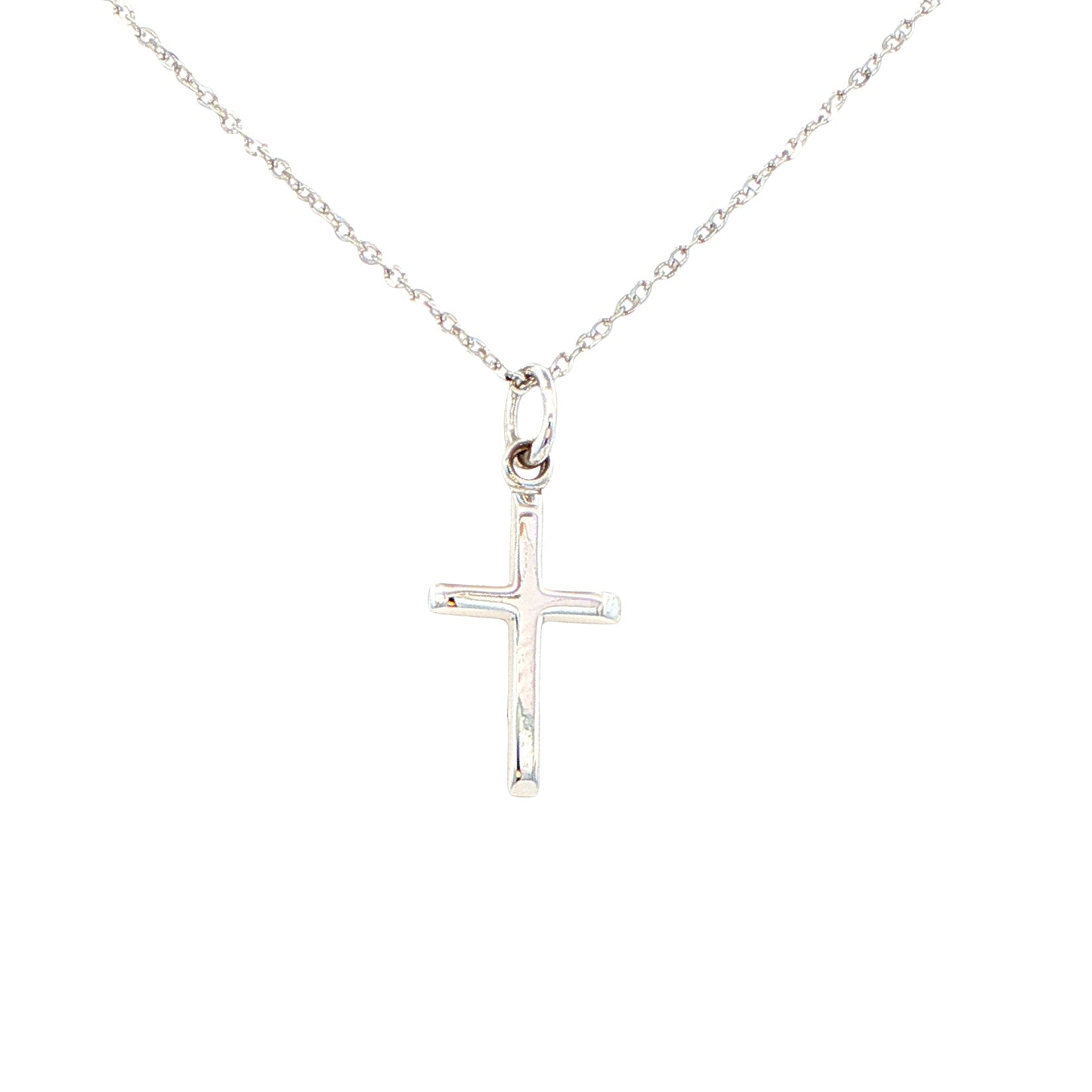 White Gold Cross Pendant Gardiner Brothers