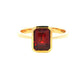 Octagonal Shaped Garnet Ring Gardiner Brothers
