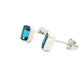 Octagonal Shaped London Blue Topaz Earrings Gardiner Brothers