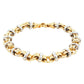 Yellow and White Gold Fancy Link Bracelet Gardiner Brothers