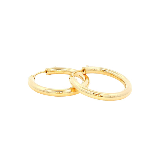Yellow Gold Hoop Earrings Gardiner Brothers