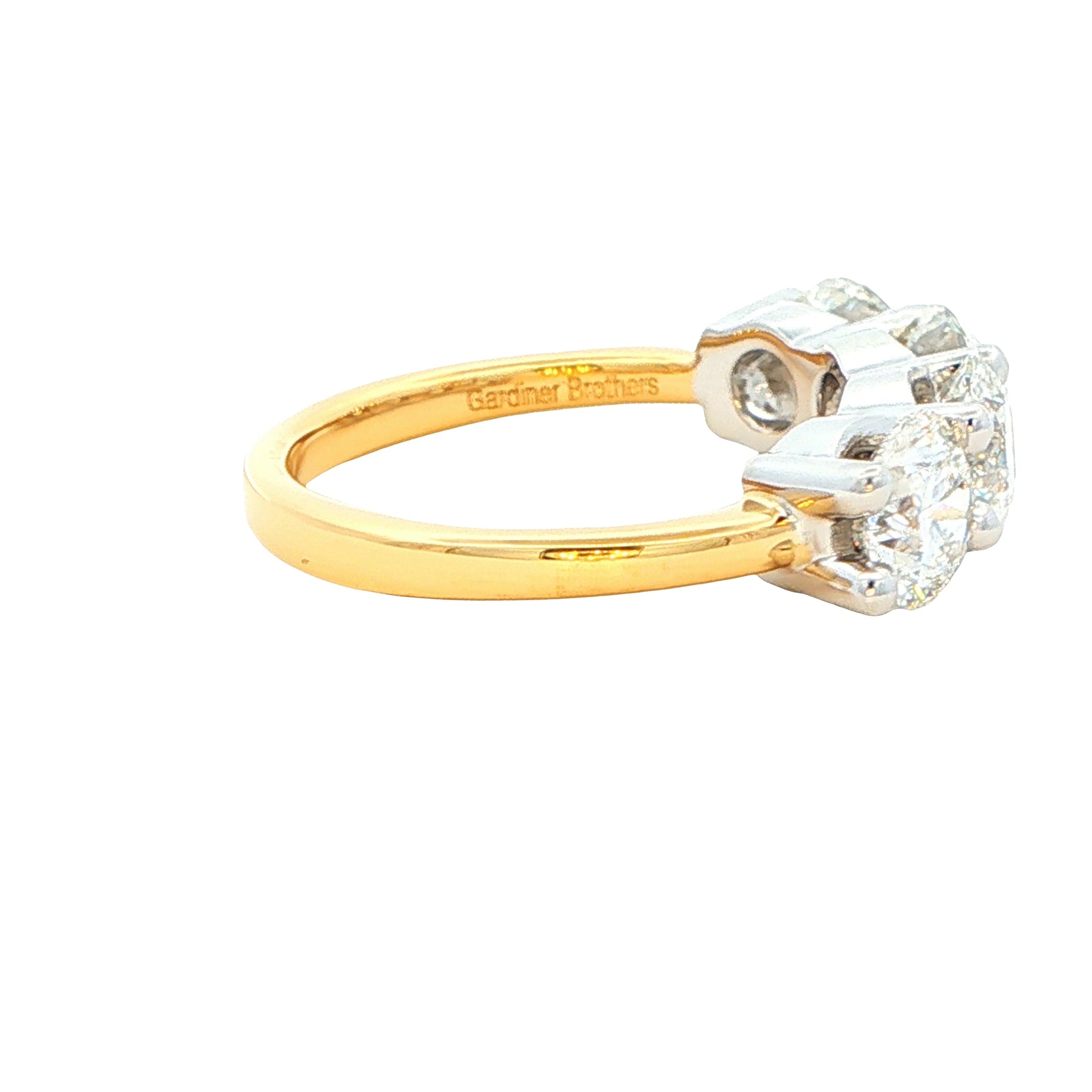 Round Brilliant Cut Diamond 4 Stone Ring - 2.80cts Gardiner Brothers