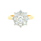 Round Brilliant Cut 9 Diamond Cluster Ring - 1.61cts Gardiner Brothers