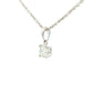 round brilliant cut diamond solitaire pendant - 0.40cts
