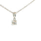 round brilliant cut diamond solitaire pendant - 0.40cts