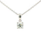 Round brilliant cut diamond solitaire pendant - 1.00cts