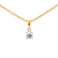 Round brilliant cut diamond solitaire pendant - 0.30cts Gardiner Brothers