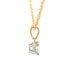 Round brilliant cut diamond solitaire pendant - 0.50cts