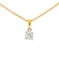 Round Brilliant cut diamond solitaire pendant - 0.40cts Gardiner Brothers
