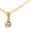 Round brilliant cut diamond solitaire pendant - 0.60cts